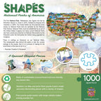 National Parks of America 1000 Piece Shaped Jigsaw Puzzle - Out of Play