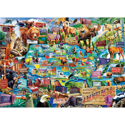 National Parks of America 1000 Piece Jigsaw Puzzle - Out of Play
