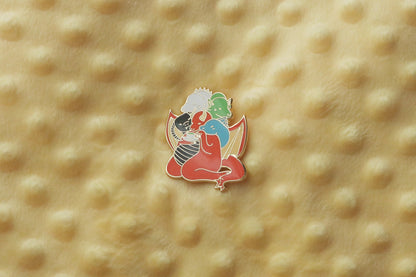 Tea Party Tiamat Enamel Pin