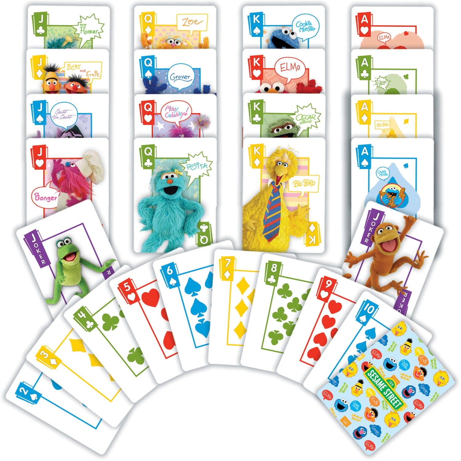 Sesame Street - Elmo & Friends Jumbo Playing Cards - Out of Play
