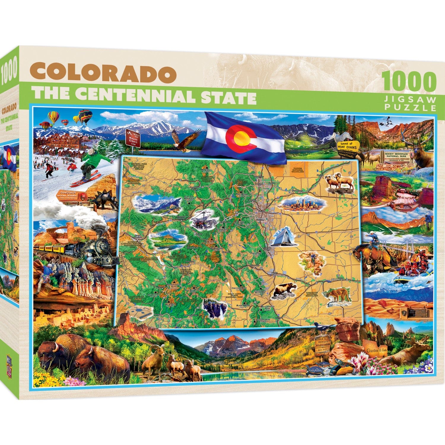 Colorado - The Centennial State 1000 Piece Jigsaw Puzzle - Out of Play