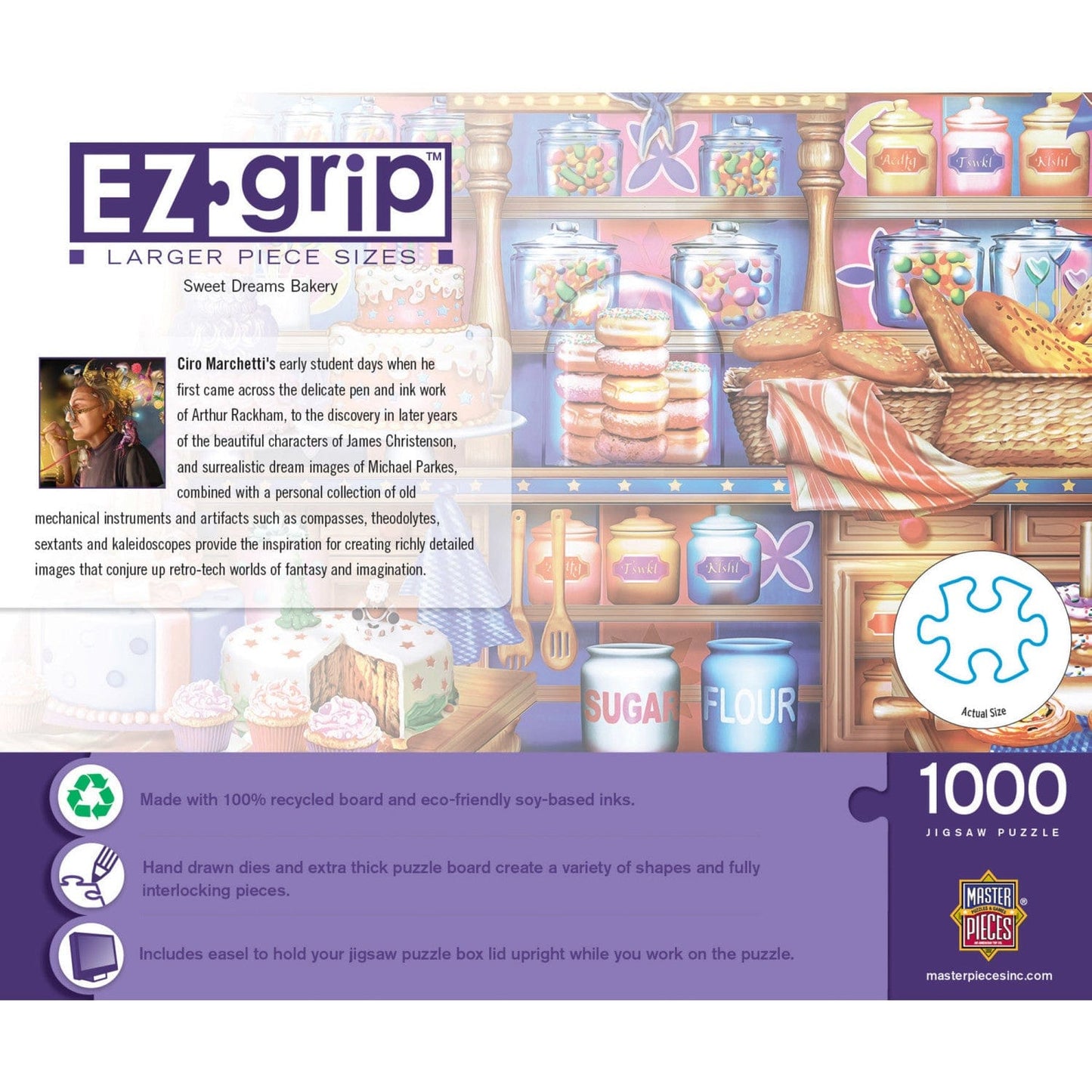 EZ Grip - Sweet Dreams Bakery 1000 Piece Jigsaw Puzzle - Out of Play