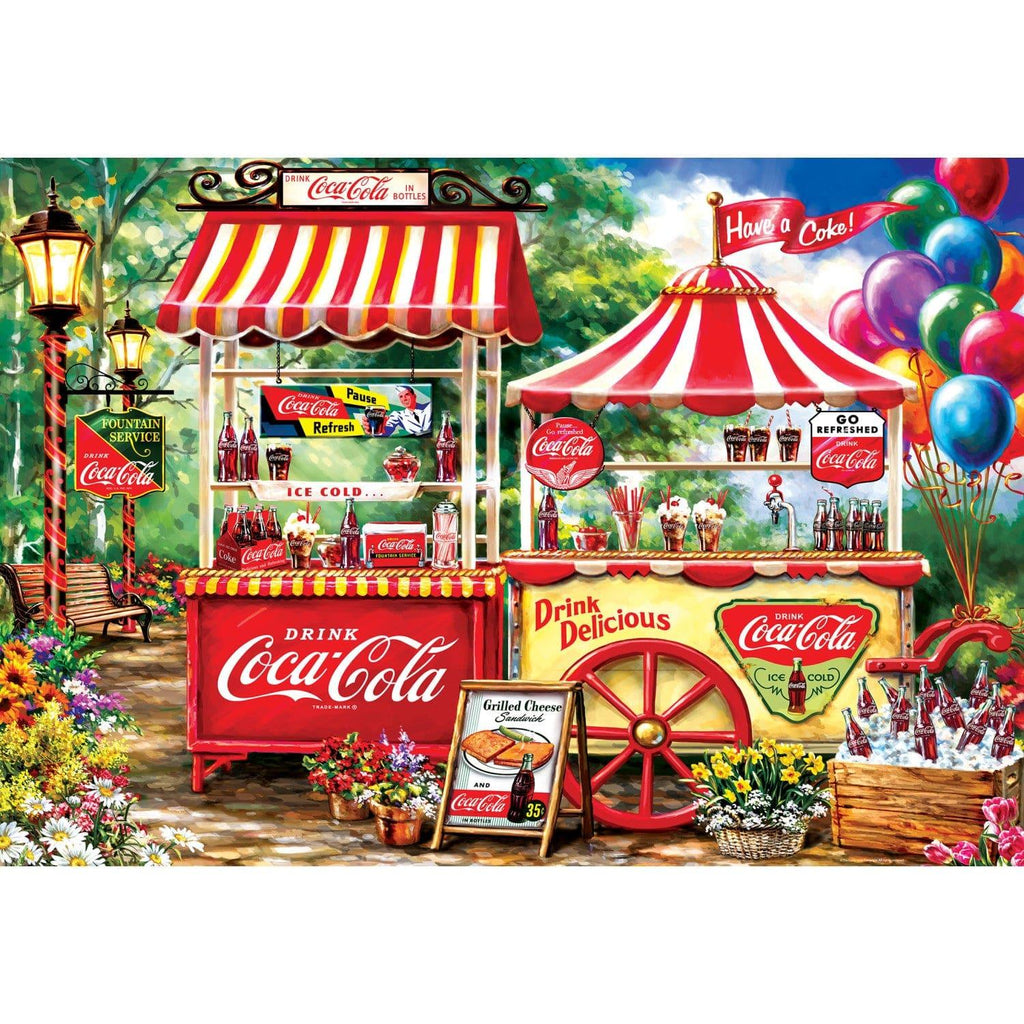 Signature Collection - Coca-Cola Stand 2000 Piece Jigsaw Puzzle - Out of Play