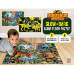 Glow in the Dark - Dinosaur World 48 Piece Floor Jigsaw Puzzle - Out of Play