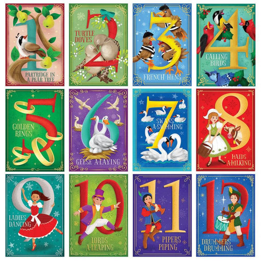 12 Days of Christmas Jigsaw Puzzles - Advent Calendar MasterPieces Puzzle Company INC