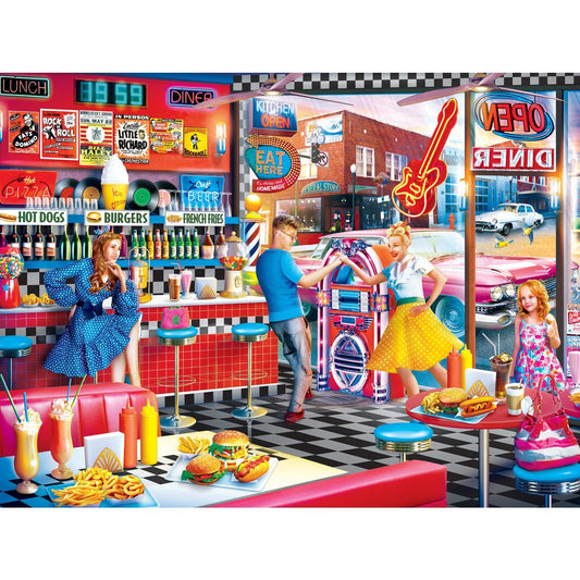 Drive-Ins, Diners & Dives - Good Times Diner 550 Piece Jigsaw Puzzle MasterPieces Puzzle Company INC