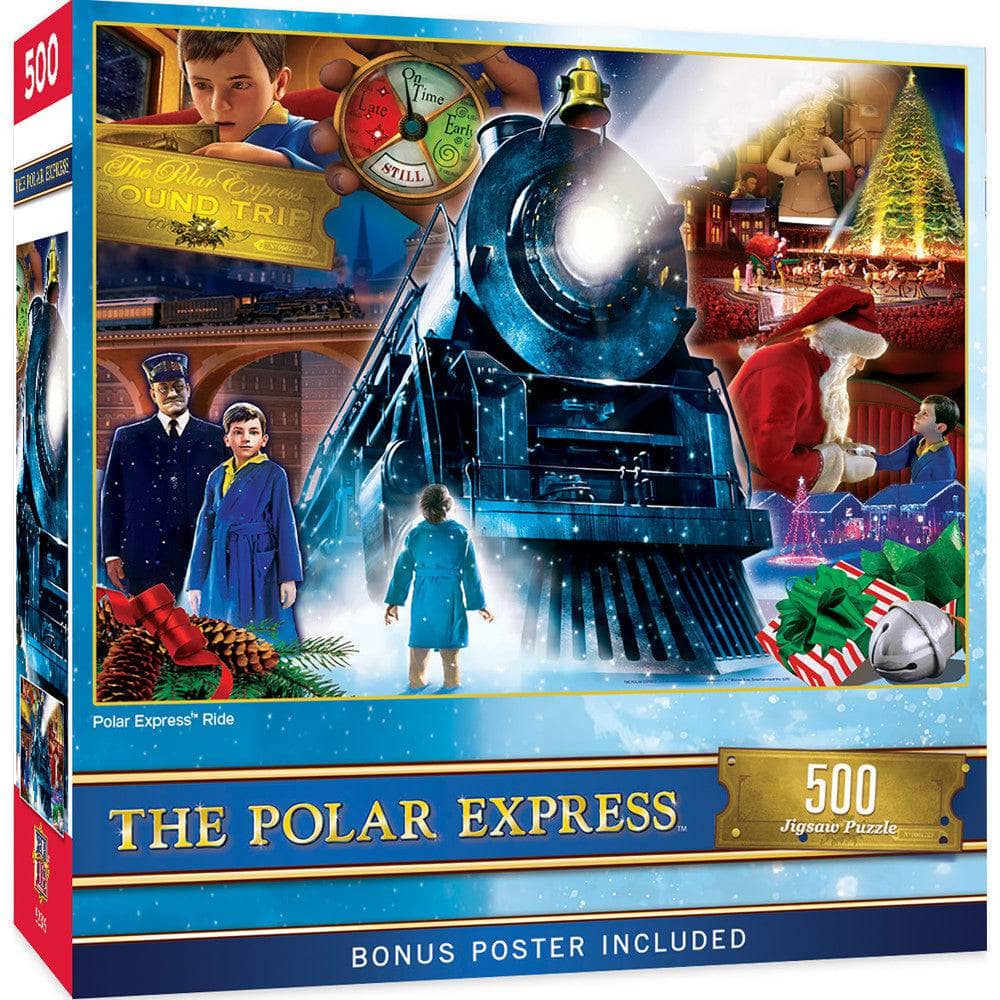 The Polar Express - Ride 500 Piece Glitter Jigsaw Puzzle - Out of Play