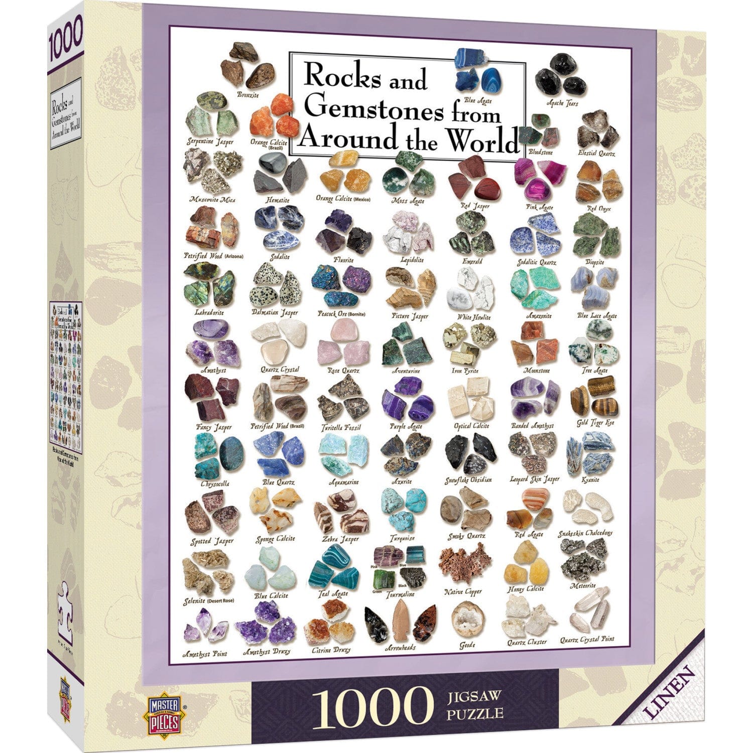 Rocks & Gemstones from Around the World 1000 Piece Jigsaw Puzzle - Out of Play