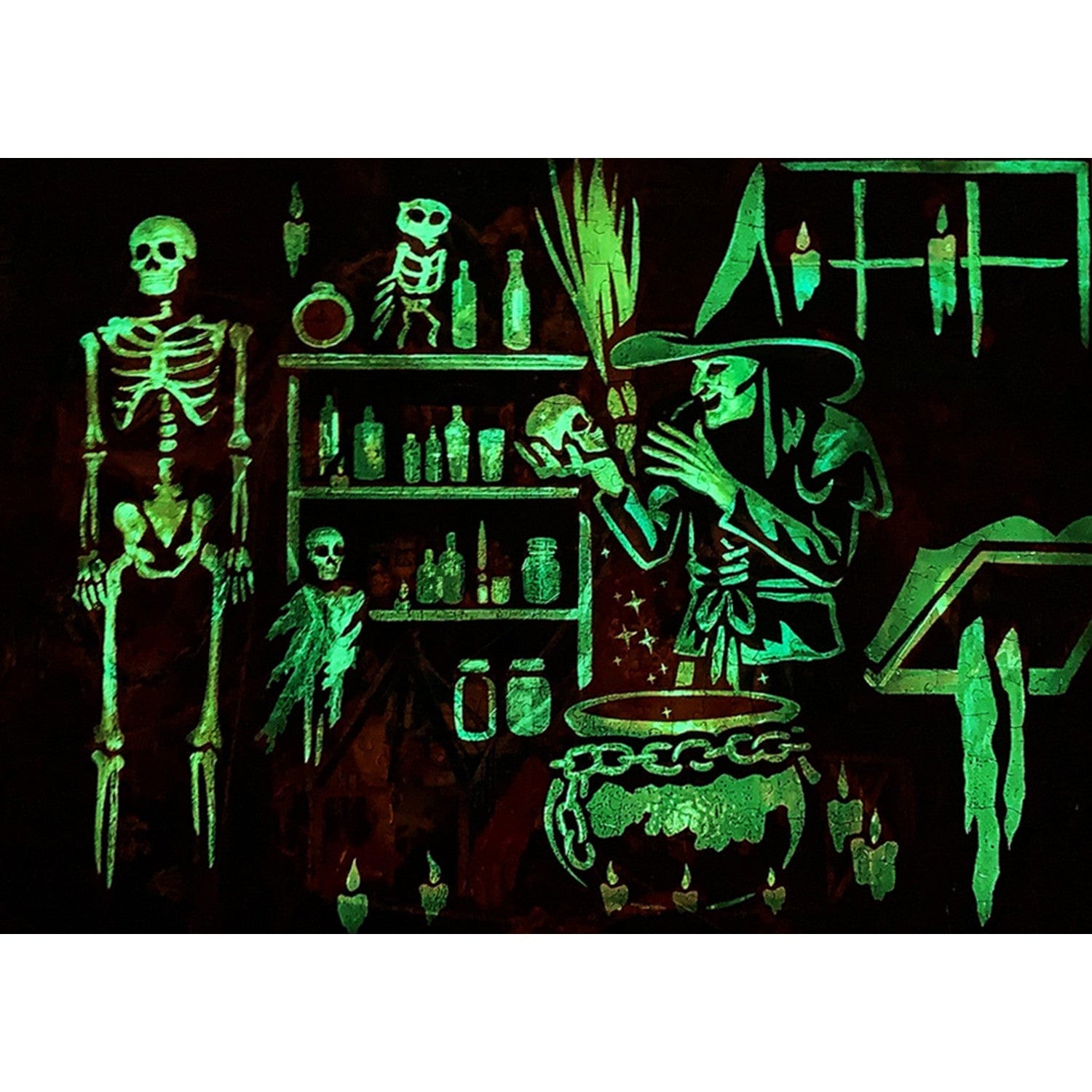 Glow in the Dark - On a Scary Night in October 500 Piece Jigsaw Puzzle MasterPieces Puzzle Company INC