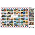 National Parks Travel Stamps 1000 Piece Jigsaw Puzzle - Out of Play