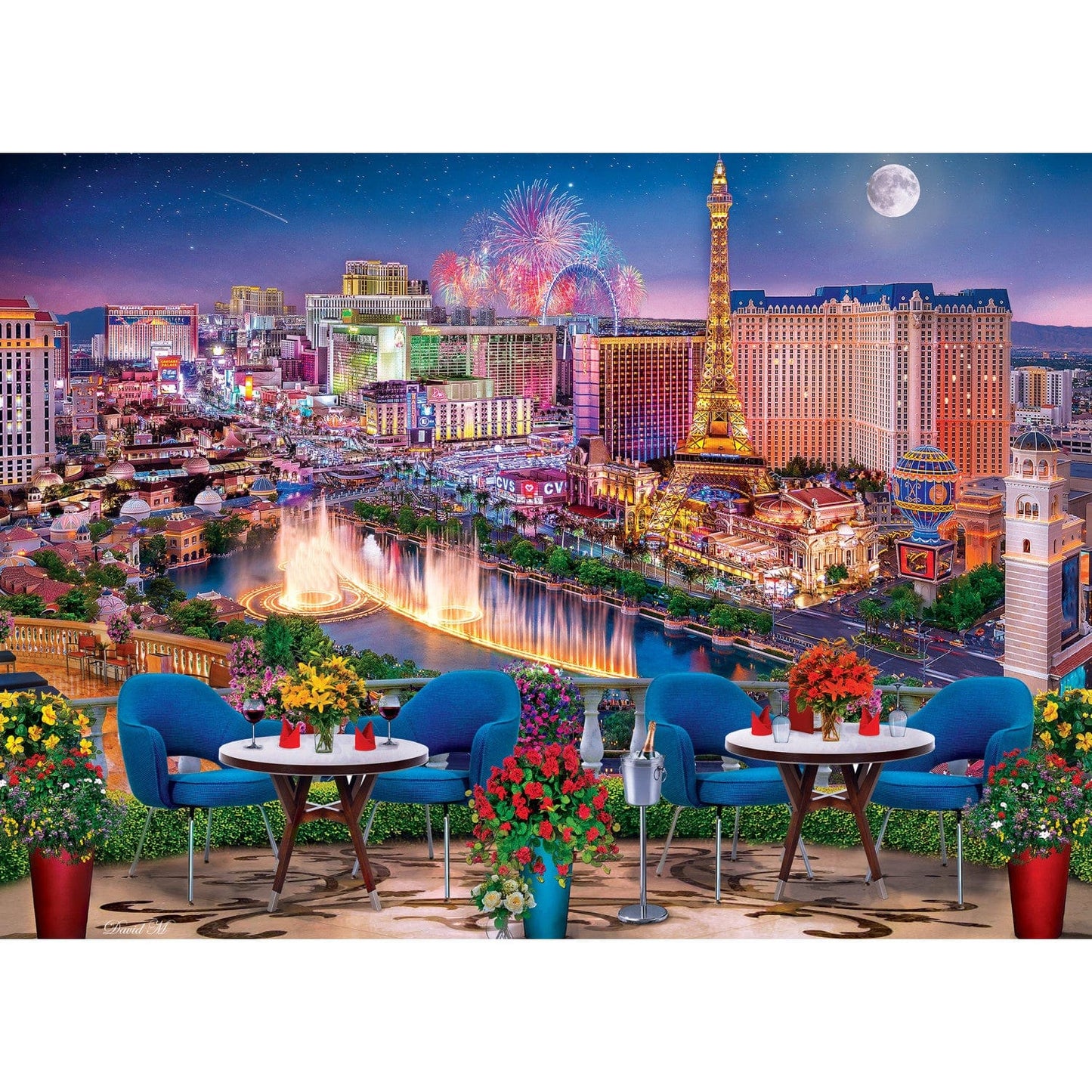 Colorscapes - Las Vegas Living 1000 Piece Jigsaw Puzzle - Out of Play
