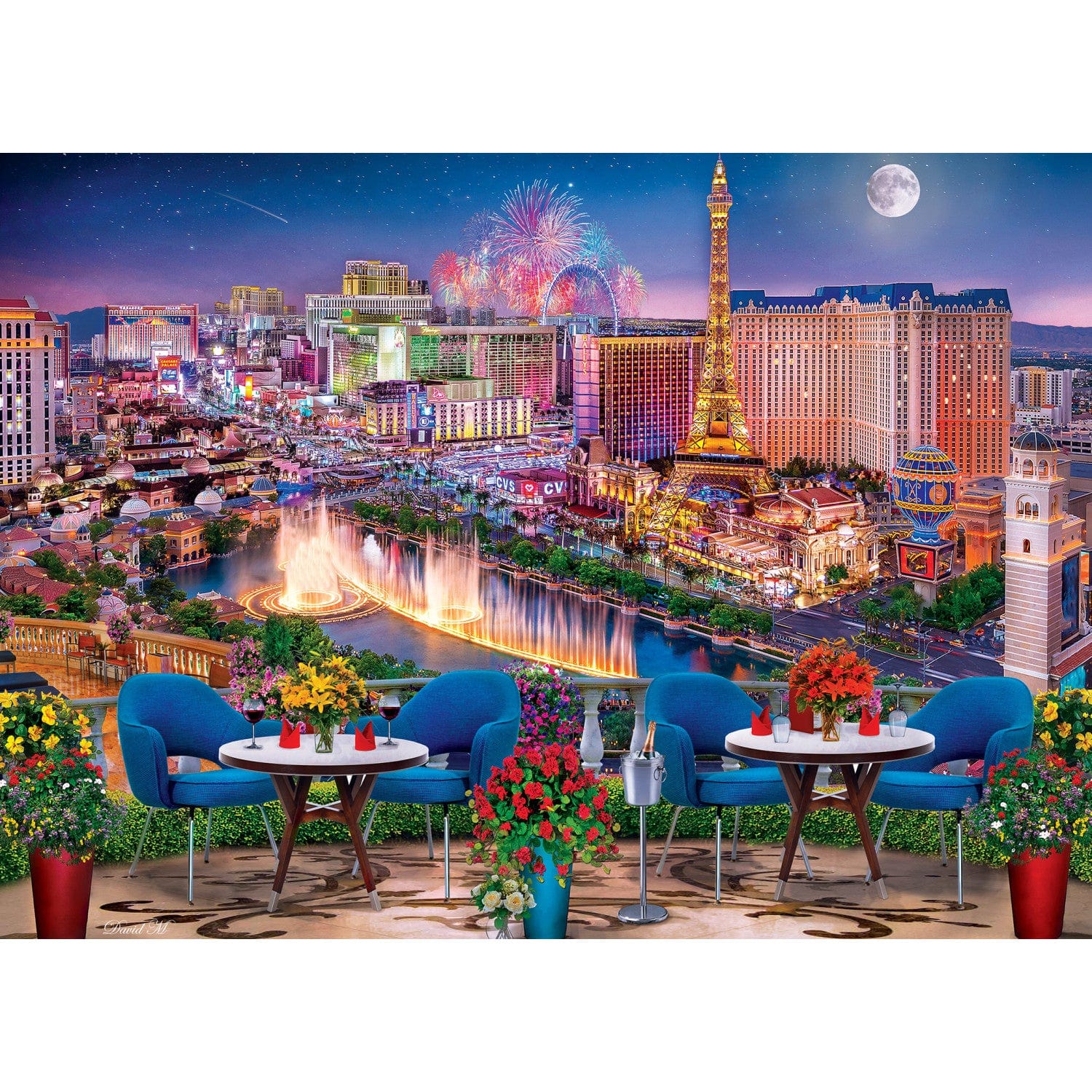 Colorscapes - Las Vegas Living 1000 Piece Jigsaw Puzzle - Out of Play