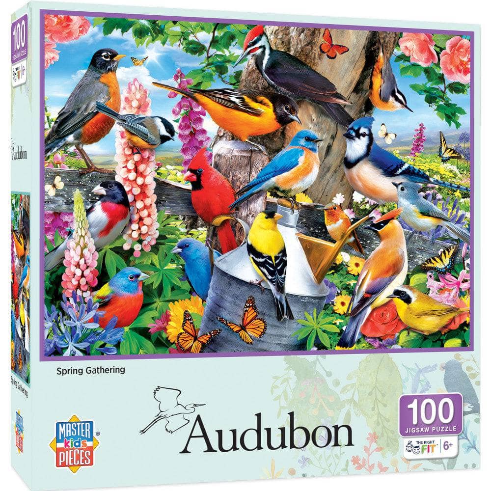 Audubon - Spring Gathering 100 Piece Jigsaw Puzzle - Out of Play