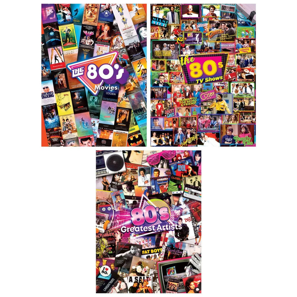 Decades - The 80's 500 Piece Jigsaw Puzzles 3 Pack - Out of Play