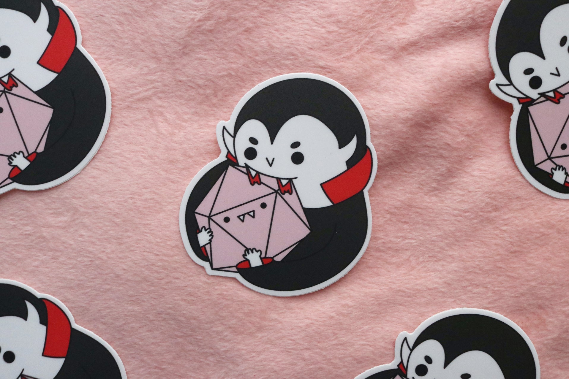 Dice Buddy Vampire Sticker