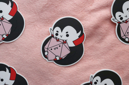 Dice Buddy Vampire Sticker