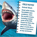 Shark 100 Piece Shaped Jigsaw Puzzle - Out of Play