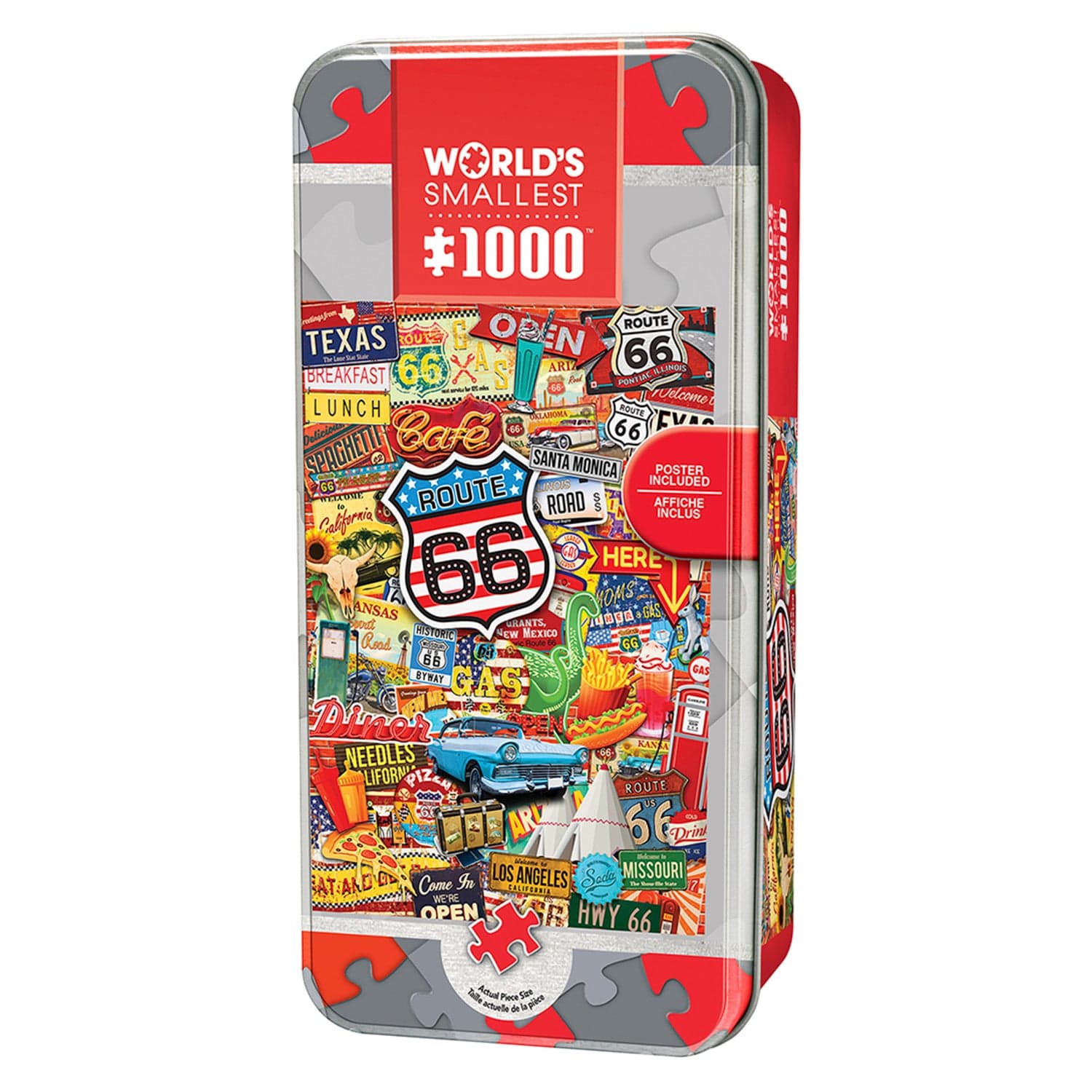 World's Smallest - Route 66 1000 Piece Jigsaw Puzzle MasterPieces Puzzle Company INC