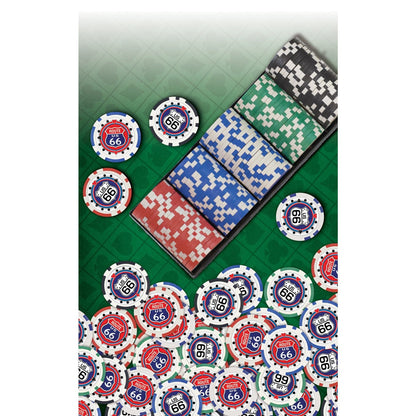 Route 66 100 Piece Poker Chips - Out of Play