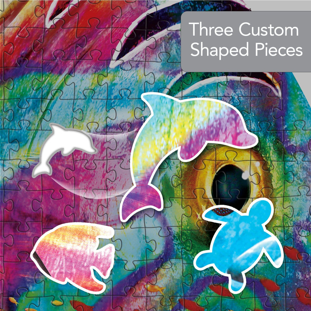 Shapes - Tropical Menagerie 1000 Piece Shaped Jigsaw Puzzle - Out of Play