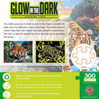 Glow in the Dark - Stalking Tiger 300 Piece EZ Grip Jigsaw Puzzle - Out of Play