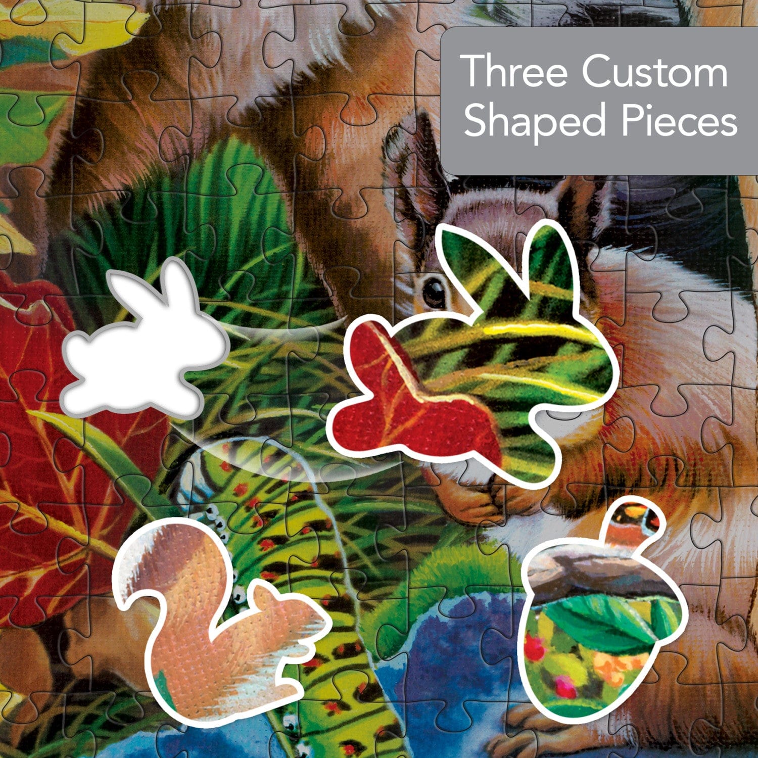 Shapes - Fawn Friends 500 Piece Jigsaw Puzzle - Out of Play