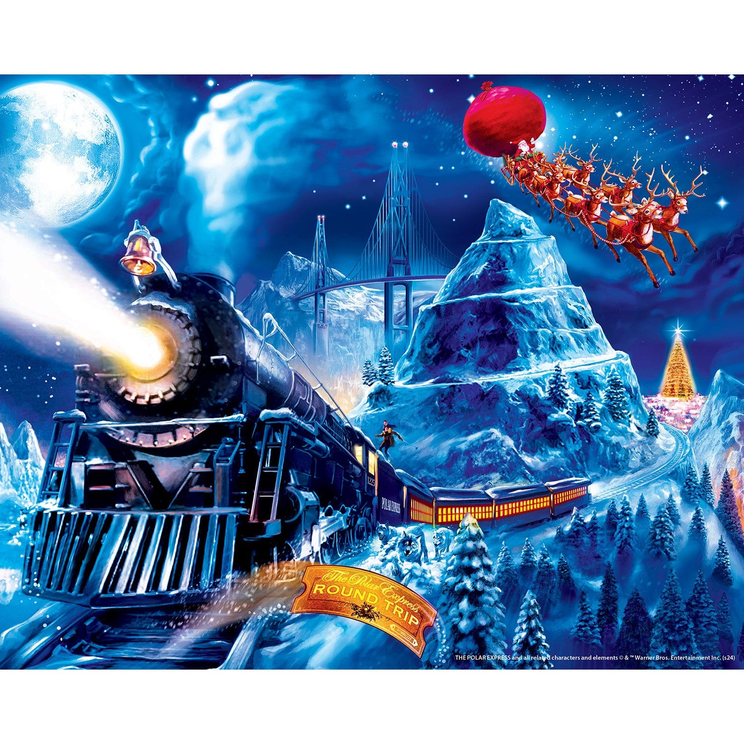 The Polar Express 4-Pack 100 Piece Jigsaw Puzzles - Out of Play