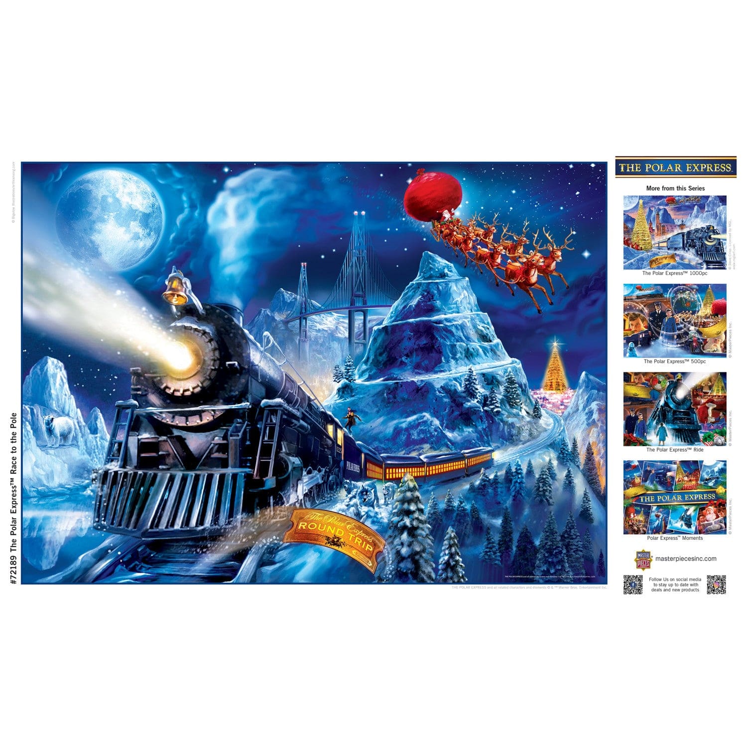 The Polar Express - Race to the Pole 1000 Piece Jigsaw Puzzle - Out of Play