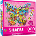 Shapes - Butterfly Surprise 1000 Piece Shaped Jigsaw Puzzle - Out of Play