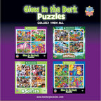 Glow in the Dark 100 Piece Jigsaw Puzzles - 4-Pack V1 - Out of Play
