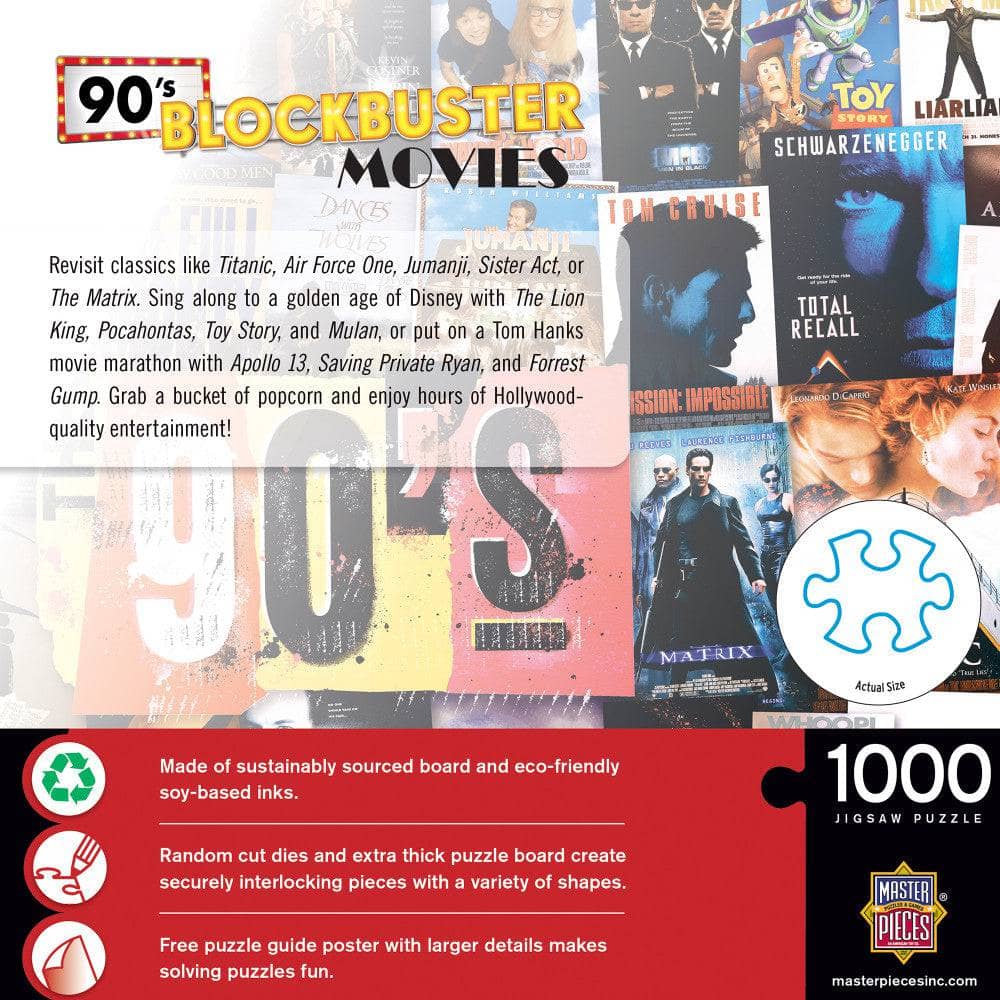90's Blockbusters 1000 Piece Jigsaw Puzzle - Out of Play