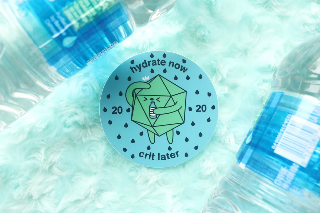 Water D20 Sticker and Magnet - Out of Play