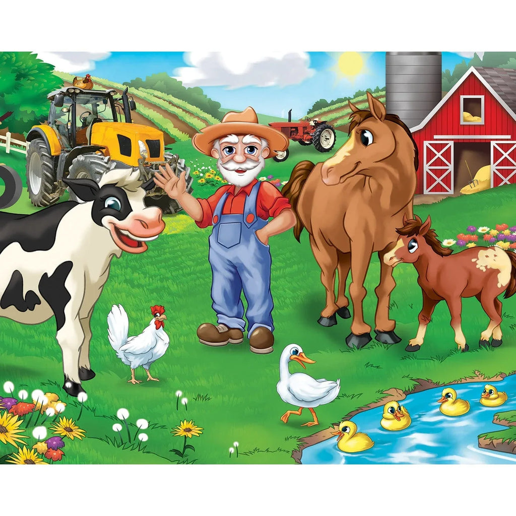 Old MacDonald's Farm 100 Piece Jigsaw Puzzles 4-Pack - Out of Play