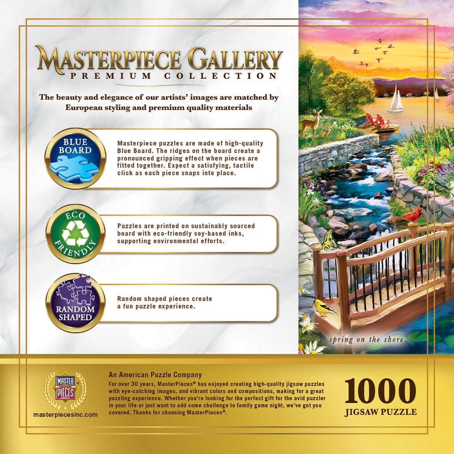 Masterpiece Gallery - Spring on the Shore 1000 Piece Jigsaw Puzzle MasterPieces Puzzle Company INC