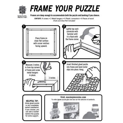 Wood Panoramic Jigsaw Puzzle Frame - 13" x 39" - Out of Play