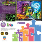 Halloween Glow in the Dark - Spooky Night 100 Piece Jigsaw Puzzle - Out of Play
