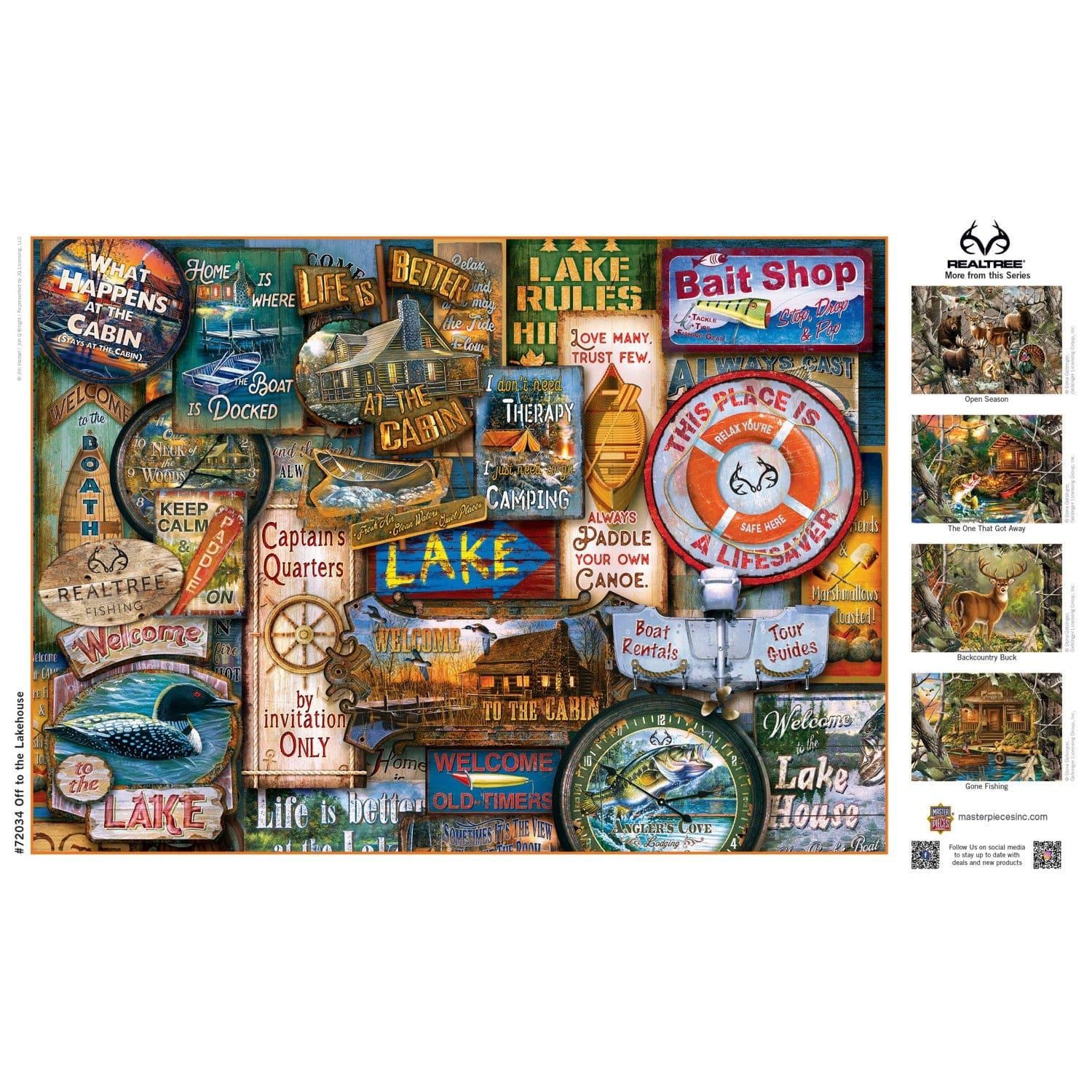 Realtree - Off to the Lakehouse 1000 Piece Jigsaw Puzzle - Out of Play