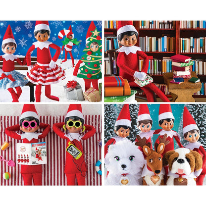 Elf on the Shelf 4-Pack 100 Piece Jigsaw Puzzles - V1 - Out of Play
