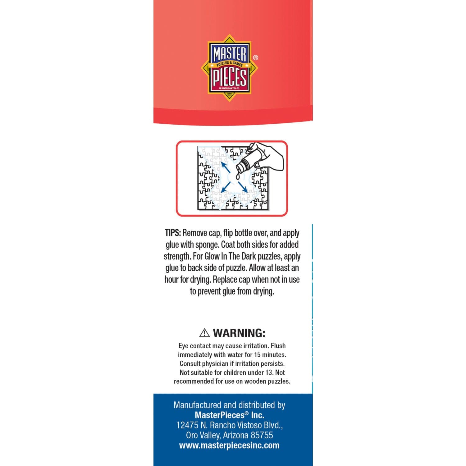 Jigsaw Puzzle Glue with Sponge Applicator - 5 oz - Out of Play