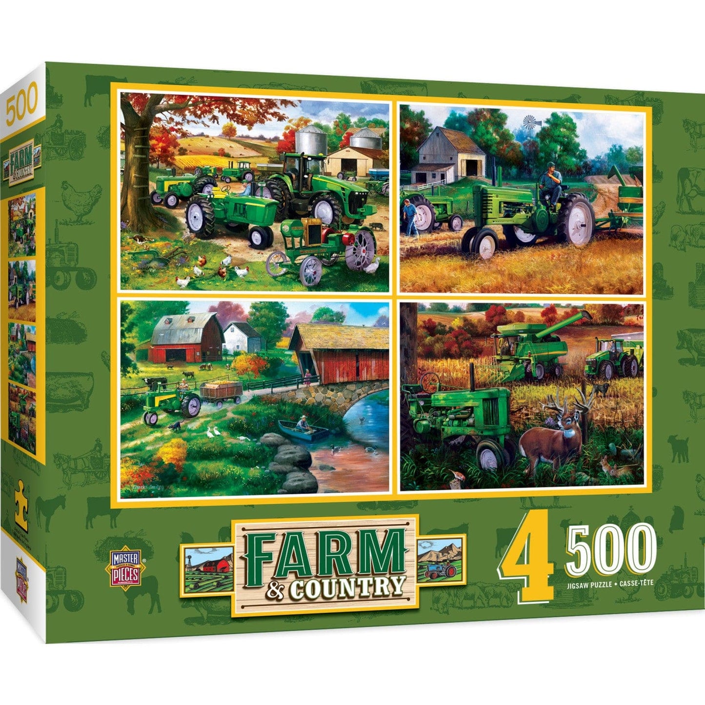 Farm & Country - 500 Piece Jigsaw Puzzles 4 Pack MasterPieces Puzzle Company INC