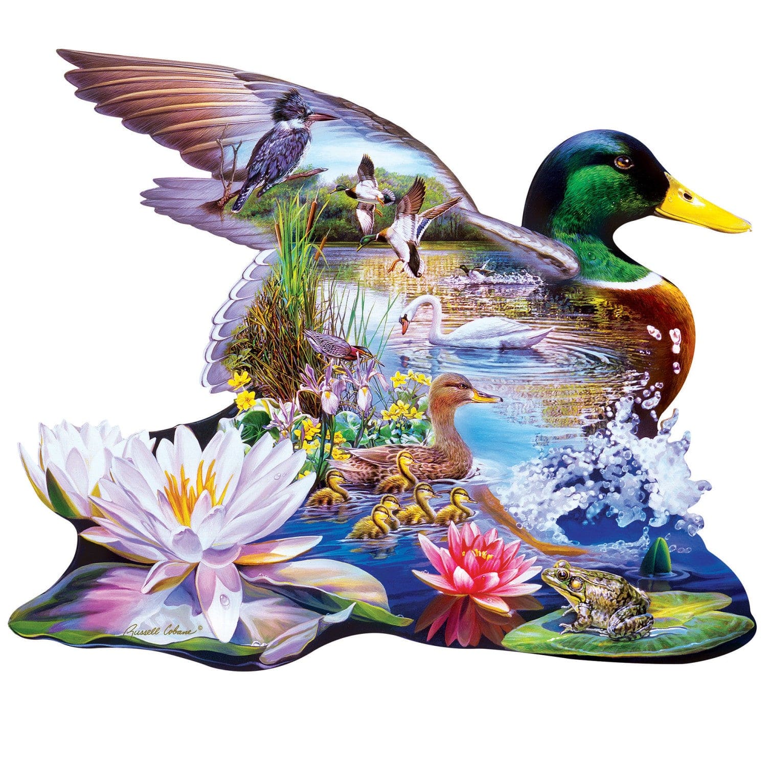 Shapes - Woodland Ducks 500 Piece Jigsaw Puzzle - Out of Play