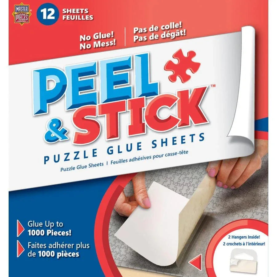 Jigsaw Puzzle Glue Sheets - Hangers Included - Out of Play