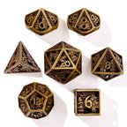 Christmas Metal RPG Dice Set - 7 Pieces - Out of Play