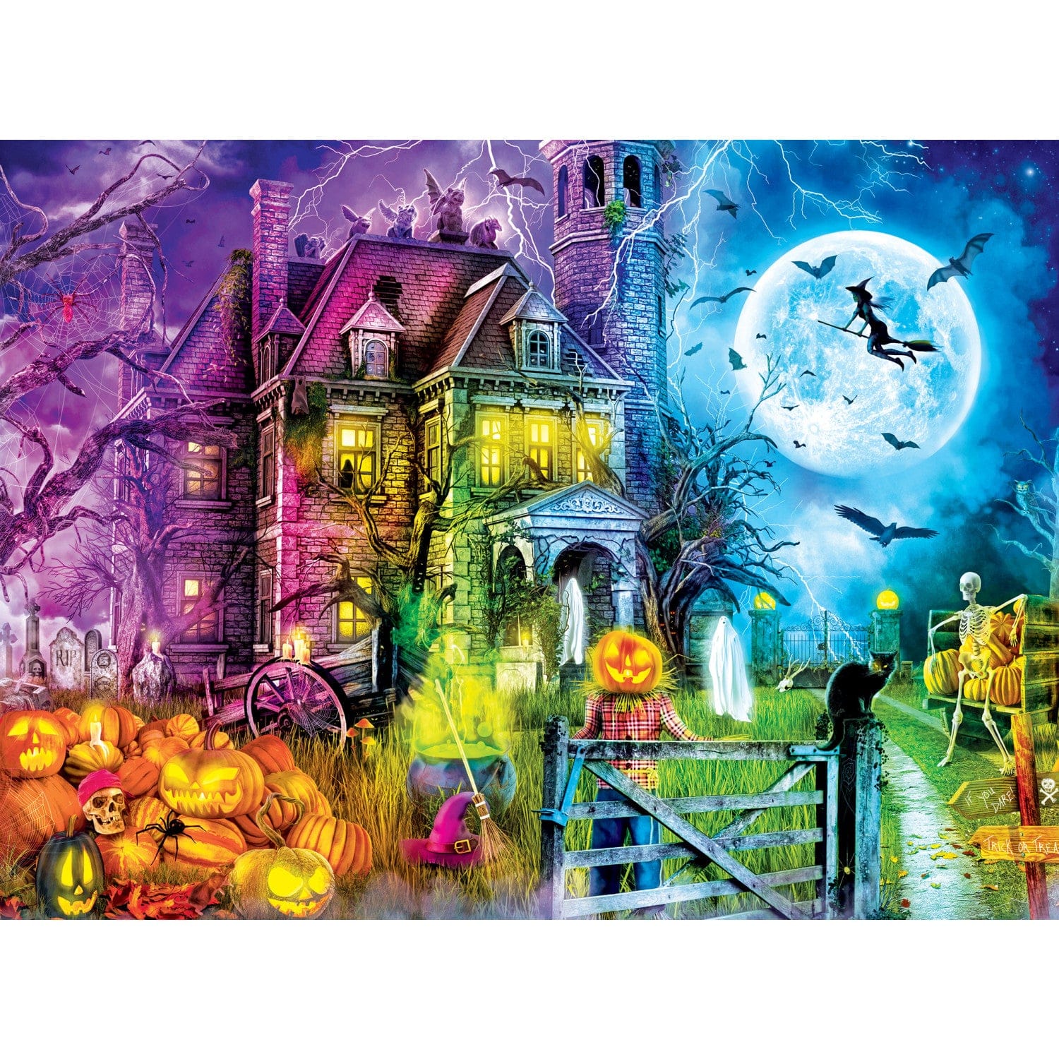 Halloween Glow in the Dark - Spooky Night 100 Piece Jigsaw Puzzle - Out of Play
