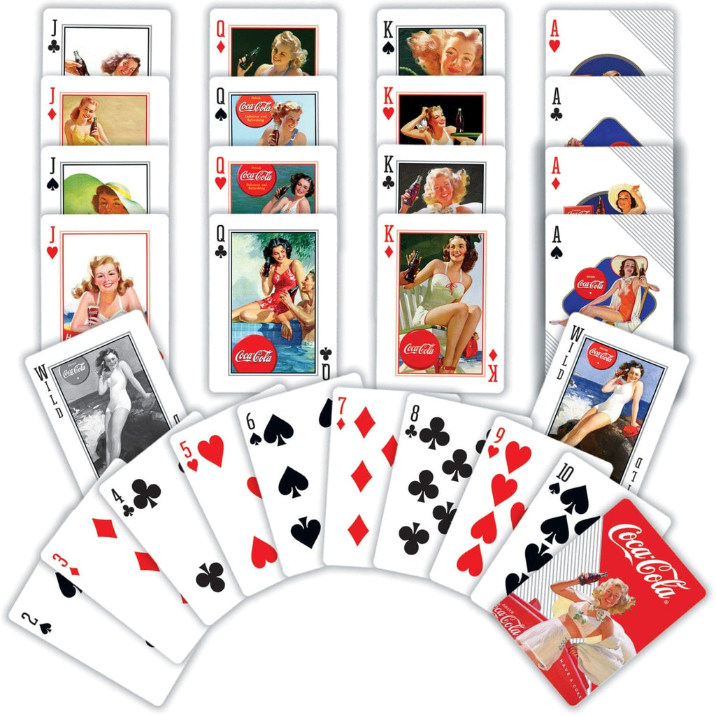 Coca-Cola Classic Ads Playing Cards - 54 Card Deck - Out of Play
