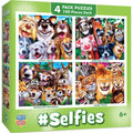 Selfies 100 Piece Jigsaw Puzzles 4-Pack - Out of Play