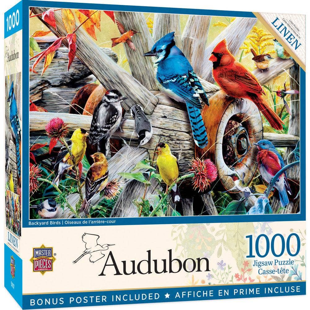 Audubon - Backyard Birds 1000 Piece Jigsaw Puzzle - Out of Play