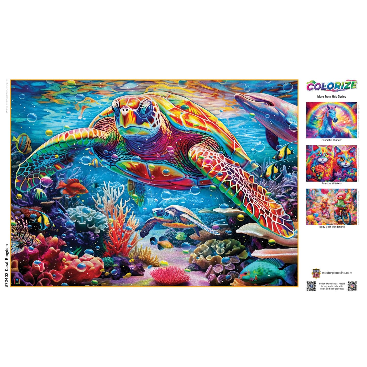 Colorize - Coral Kingdom 1000 Piece Jigsaw Puzzle - Out of Play