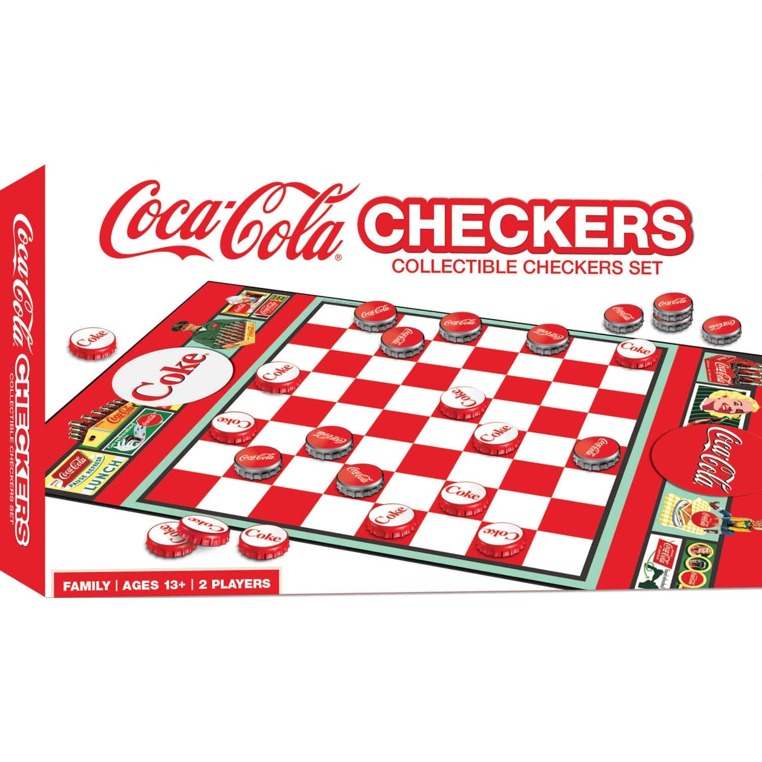 Coca-Cola Checkers Board Game - Out of Play