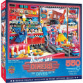 Drive-Ins, Diners & Dives - Good Times Diner 550 Piece Jigsaw Puzzle - Out of Play